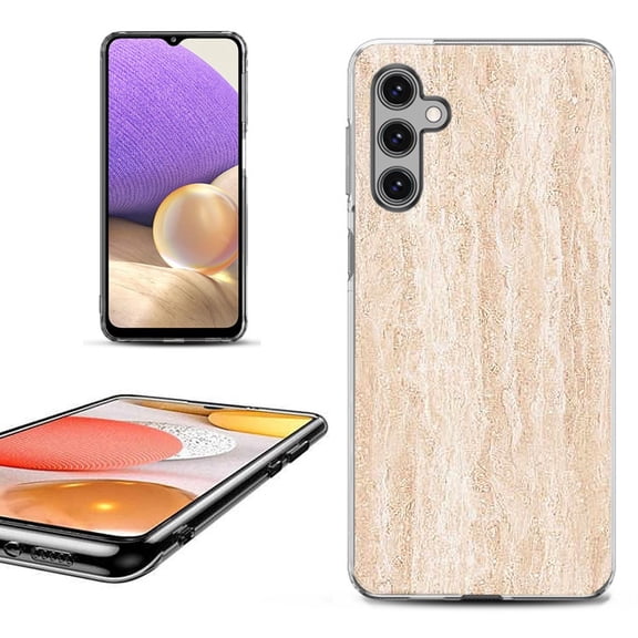 OneToughShield ® for Samsung Galaxy A14 5G Phone Case, Fashion Cover Case - Marble/Coffee Tone