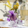 thumbnail image 3 of 25 piezas bolsas de lavanda vacías impresión floral bolsas de bolsas de fragancia para dormir relajando (nuevo morado oscuro), 3 of 7