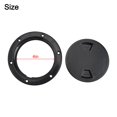 thumbnail image 4 of Black 4" 6" 8" Round Non Slip Inspection Hatch w/Detachable Cover Marine Boat, 4 of 8