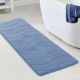 thumbnail image 5 of Leodye Memory Foam Bathroom Rugs Sets 3 Piece, Extra Thick Soft Absorbent Non Slip Upgraded, Washable Toilet Bath Mat Shower Carpet for Bedroom-15.7x47.2IN/15.7x23.6IN/15.7x19.7IN, 5 of 7