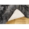 thumbnail image 3 of 3' x 5' Gray Natural Sheepskin Area Rug, 3 of 4
