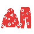 thumbnail image 1 of Chándal deportivo con capucha para mujer, ropa unisex de dos piezas para correr, jersey de manga larga, sudadera con capucha + conjunto de pantalones de chándal, 1 of 7