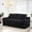 Black, variant on Loveseat Sofa with Memory Foam and Steel Frame, Convertible 2-in-1 Design with No Assembly for Small Spaces, Apartment, Home Office, Beige