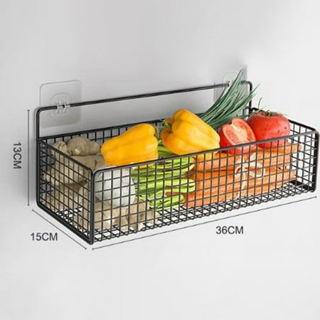 

Shelf Free Punching Wall Hanging Drain Rack Barbed Wire Storage Basket