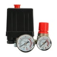 thumbnail image 2 of Controlador de válvula de bola de control del interruptor de presión del compresor de aire de 0 a 180 PSI con manómetro para reemplazo, 2 of 14