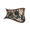 thumbnail image 3 of EINCcm Underbust Corset Women Brown Corset Belt Lacing Up Floral Waist Trainer Corset Top, 3 of 6