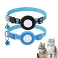 thumbnail image 1 of 2pcs Adjustable Airtag Cat Collars, Reflective Air Tag Cat Collar With Breakaway Safety Buckle And Bell, 1 of 5