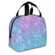 thumbnail image 2 of Easygdp Multicolor Glitter Bolsa Térmica Premium - Tela Oxford Impermeable, Gran Capacidad, Bolsillo Frontal, Unisex para Trabajo, Escuela, Actividades al Aire Libre y Picnics, 2 of 8