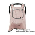 thumbnail image 2 of ICOPUCA Car seat Covers for Babies, Muslin carseat Cover Girls, carseat Canopy with Window, Light Weight, fit Summer/Autumn/Spring, Pink Crown, Perfect for gils;, 2 of 6