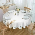 thumbnail image 3 of Herb Plant Flower Round Tablecloth Wedding Hotel Table Cover Holiday Dining Table Waterproof Tablecloth, 3 of 6