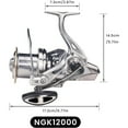thumbnail image 2 of Spinning Reel 8000/9000/10000/12000/14000,17+1BB Graphite Frame Surf Fishing Reels,4.8:1 Gear Ratio 55lbs Max Drag Inshore&Offshore Saltwater Fish, 2 of 9