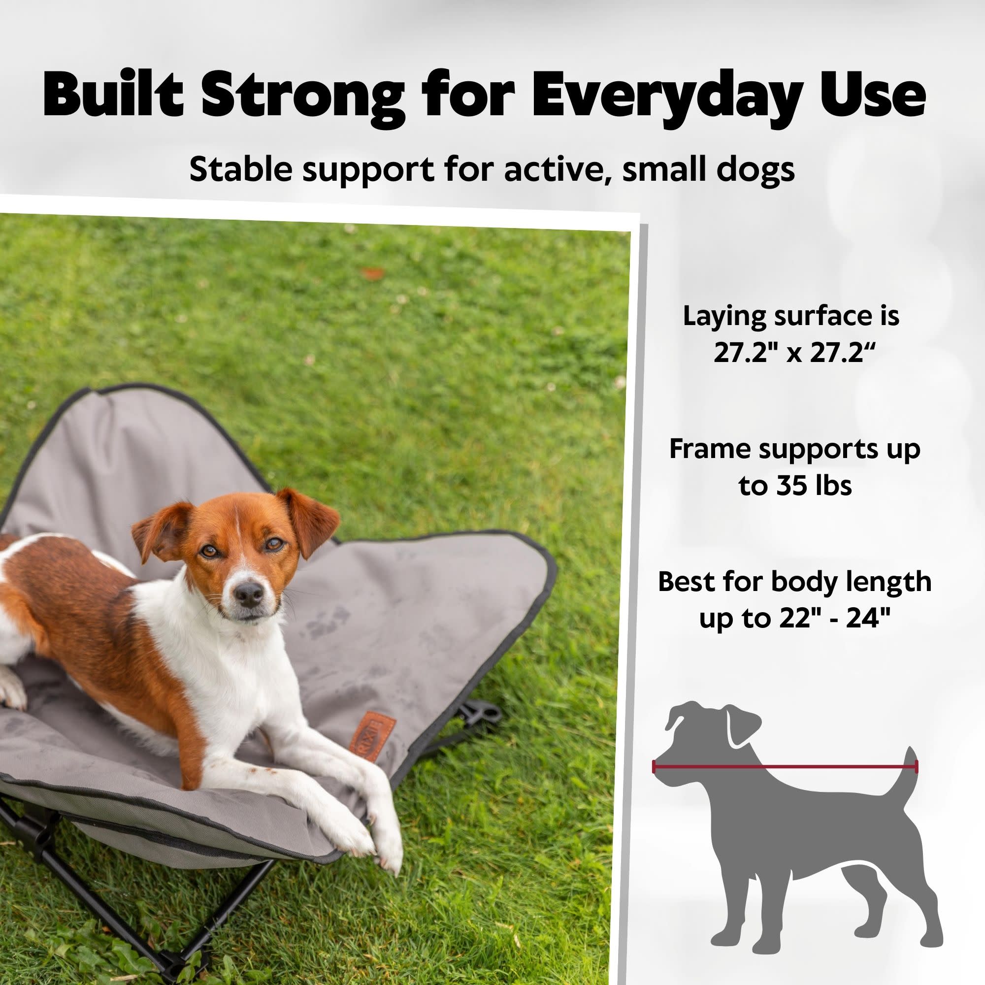 Trixie Elevated Camping Cot Folding Dog Bed, 27.2 Inch photo 4