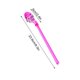 thumbnail image 3 of Juego de 5 cucharas de plástico para mezclar y pajitas | Cucharas reutilizables para té de hojas | Cucharas mezcladoras multifunción para jugos, tés, bodas, celebraciones y uso en la cocina, 3 of 5