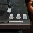 thumbnail image 4 of WRITWAA Lot de 6 Bouton de Réglage de Volume Rond Gris Clair en Plastique pour Techniciens Audio, 4 of 8