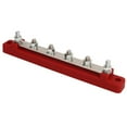 Power Distribution Block M6 Screw 6 Terminal Bus Bar DC 12V?48V 150A for Automobile Boat Red