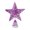 #A01-Purple, variant on Christmas Tree Topper Star, Lighted Glitter Star Tree Topper, 3D Metal Sky Blue Star with Warm LED Lights for Xmas Holiday Home Decor, 12 Inch