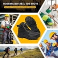 thumbnail image 2 of Decould sylf Men's Waterproof Steel Toe Safety Work Boots: Non Slip Puncture Resistant for Industrial Construction, 2 of 8
