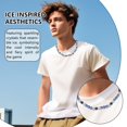 thumbnail image 2 of RJSQAQE Ice Collection Necklace,Baseball Bling Necklace,Rhinestone Ball Necklace,Athletic-Inspired Jewelry for Competitive Ball Players and Athletes Y8A6, 2 of 8