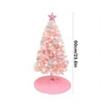 thumbnail image 4 of 2 Ft Christmas Tree Pink Christmas Ornaments with Lights Small Artificial Christmas Trees with Hanging Ornaments Desktop Xmas Tree Small Christmas Trees for Table Cute Little Tree Decorations, 4 of 6