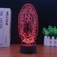 thumbnail image 3 of Luz nocturna LED 3D que cambia de color a la Santísima Virgen María, 3 of 3