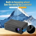 thumbnail image 5 of Mini Projector under $5! CQCYD Portable Mini Projector LED, Home Theater Projector with HDMI/USB Connectivity, Support 1080p HD Decoding, Wireless Phone Screen Mirroring Projector, 5 of 9