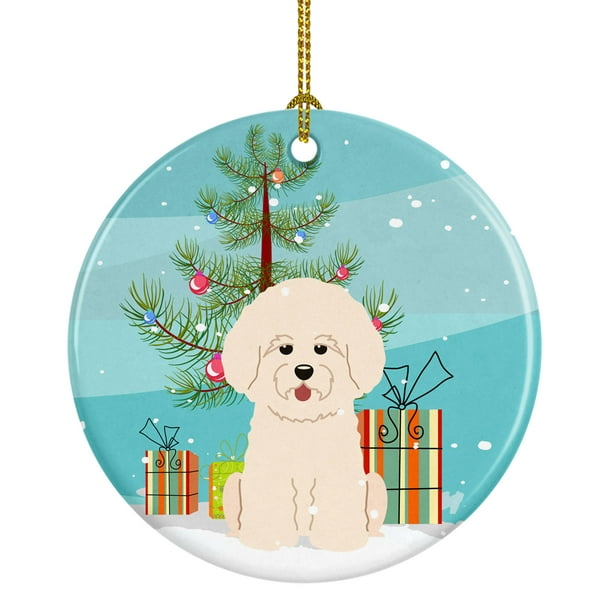 Merry Christmas Tree Bichon Frise Ceramic Ornament Bb4200co1 Walmart Com Walmart Com