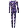 thumbnail image 4 of Hirigin Womens One Piece Sleepwear Cartoons Print Pajamas Jumpsuit Rompers, 4 of 4