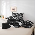thumbnail image 6 of Homewish Modern Geometric Stripe 7 Pieces Bedding Comforter Set.Abstract Waves Lines Full Bedding Set,Black Gray Fitted Sheet Flat Sheet For Boys Kids,Microfiber Bedroom Decor Reversible, 6 of 8