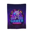thumbnail image 2 of Gaming Fleece Blankets Boys Girls Throw Blanket Gamepad for Kids Bedding Super Soft 50x40 inch, 2 of 7