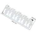 thumbnail image 3 of Phenofice 50Pcs Paper Candlesculptor Silver Grape Pattern Hollow Laser Cutting Home Decoration, 3 of 7