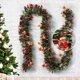 thumbnail image 2 of 2M Christmas Garland Party Decor DIY Christmas Tree Ornaments Green Cane Ribbons Wreath Hanging Pendent Xmas Party Supplies, 2 of 5