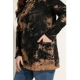 thumbnail image 4 of CASSIE LIZ Plus Size Sweatshirts 5X Long Sleeve Womens Khaki Tie Dye Tops Fall Crew Neck Shirts Fashion Tee Loose Fit Tunics Winter Blouses Casual Oversized Pullovers with Pocket 5XL 26W 28W, 4 of 6