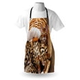 thumbnail image 3 of Kitten Apron Little Bengal Cats in Basket Cuddly Purebred Kitties Domestic Feline, Unisex Kitchen Bib Apron with Adjustable Neck for Cooking Baking Gardening, Brown Pale Brown Beige, by Ambesonne, 3 of 3