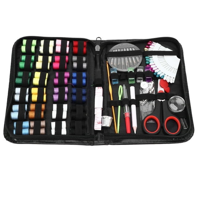 Juego de costura portátil y exquisito para el hogar, kit de costura con aguja, hilo y bordado con bolsa de almacenamiento