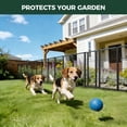 thumbnail image 4 of FXW Garden Fence Outdoor for the Yard – 32in(H) x 18.2ft(L) Heavy Duty Metal Animal Barrier for Dog, No Dig Decorative Dog Fence, 8 Panels, Black, 4 of 7