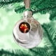thumbnail image 5 of Farfi 1 Juego de adorno conmemorativo de Navidad transparente, bola de plumas, colgante conmemorativo para árbol de Navidad para el hogar, 5 of 5