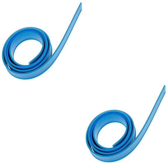 MLINS 2pcs Window Wipe Brush Replaceable Window Scraper Strip Replacement Squeegee Strip for Window