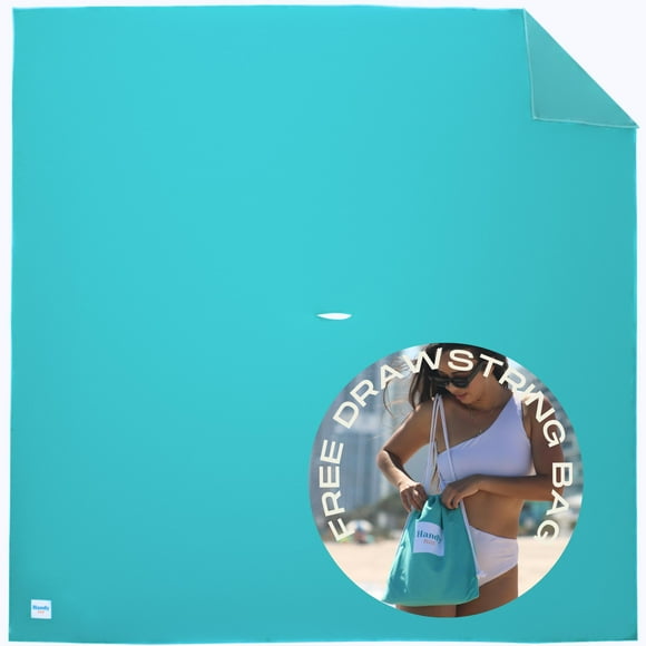 Manta de playa Handy Beach Goods, 178 x 178 cm, alfombrilla resistente a la arena