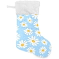 thumbnail image 4 of SKYSONIC Christmas Stocking Personalized Daisy Large Candy Stocking Hanging Gift Xmas Stockings Decoration 1 PC for Family Holiday Party Ornaments Decor Fireplace, 4 of 7