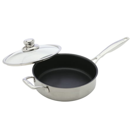 Swiss Diamond 3.1 qt (9.5") Aluminum Nonstick Clad Sauté Pan w/Lid | HD Classic
