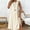 Beige, variant on Casual Womens Sun Dresses Summer Sleeveless Striped Midi Tank Dress Beach A Line Crew Neck Loose Fit Dress