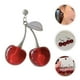 thumbnail image 5 of pares de pendientes colgantes bonitos para mujer, pendientes de cereza, joyería, divertidos pendientes de frutos rojos, juego para el Día de San Valentín y para la playa., 5 of 6