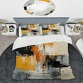 thumbnail image 2 of Designart "Elegance of Grey and Yellow Paint II" Abstract Bedding Covert Set - Abstract Yellow Modern Bed Set With 2 Shams, 2 of 5