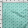 thumbnail image 3 of oneOone Cotton Silk Turquoise Green Fabric Ocean Wave Quilting Supplies Print Sewing Fabric By The Yard 42 Inch Wide, 3 of 4