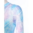 thumbnail image 5 of Maillot de Bain Femme Imprimé 3D Écailles de Poisson Manches Longues Combinaison une Pièce Fermeture Éclair Surf, 5 of 5
