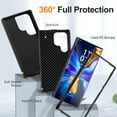 thumbnail image 3 of Jiahe Cover for Samsung Galaxy S23, Hard PC Case,Rugged Shockproof PC Bumper Heavy Duty 3-Layer Protection Soft Silicone Rubber Full Body Protection Case Cover(without Screen Protector), E, 3 of 7