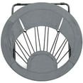 thumbnail image 4 of Nicer Furniture chaise élastique ronde en gris, 4 of 4