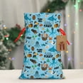 thumbnail image 2 of Fuzoiu Animal Pirate Print Christmas Gift Bag,Burlap Gift Bag with Drawstring Closure & Hang Tag,Perfect for Holidays, Birthdays, and Special Occasions-Medium, 2 of 5