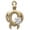 Gold, variant on Gold-tone Open Sea Turtle with White Plumeria - Gold Tone Jeremiah 31:3 Everlasting Love Engraved Cross Charm Bracelet, 6.5+1.5" Extender
