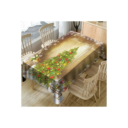 

Christmas printed tablecloths wax tablecloths stretch Christmas tablecloths decorative tablecloths for indoor and outdoor use C4 150*260cm